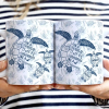 Toile De Jouy World Full Of Grandmas - Personalized White Edge-to-Edge Mug Toile De Jouy World Full Of Grandmas - Personalized White Edge-to-Edge Mug