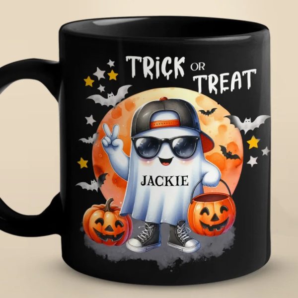 Too Cool To Be Spooky - Family Personalized Custom Black Mug - Halloween Gift For Family Members Too Cool To Be Spooky - Family Personalized Custom Black Mug - Halloween Gift For Family Members