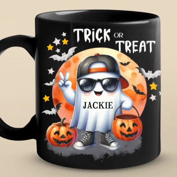 Too Cool To Be Spooky - Family Personalized Custom Black Mug - Halloween Gift For Family Members Too Cool To Be Spooky - Family Personalized Custom Black Mug - Halloween Gift For Family Members