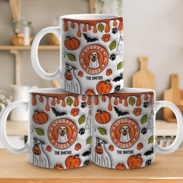 Too Cute To Spook - Dog Personalized Custom 3D Inflated Effect Printed Mug - Halloween Gift For Pet Owners, Pet Lovers Too Cute To Spook - Dog Personalized Custom 3D Inflated Effect Printed Mug - Halloween Gift For Pet Owners, Pet Lovers