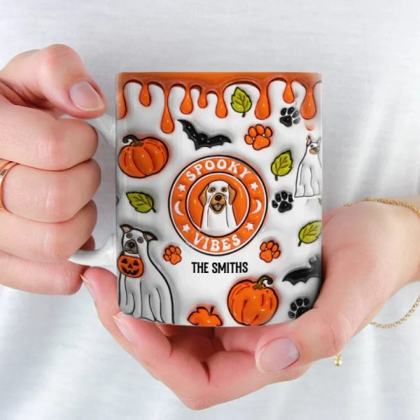 Too Cute To Spook - Dog Personalized Custom 3D Inflated Effect Printed Mug - Halloween Gift For Pet Owners, Pet Lovers Too Cute To Spook - Dog Personalized Custom 3D Inflated Effect Printed Mug - Halloween Gift For Pet Owners, Pet Lovers