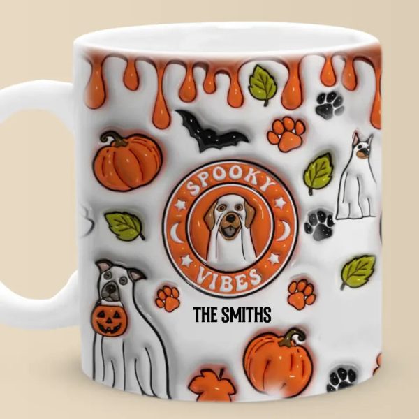 Too Cute To Spook - Dog Personalized Custom 3D Inflated Effect Printed Mug - Halloween Gift For Pet Owners, Pet Lovers Too Cute To Spook - Dog Personalized Custom 3D Inflated Effect Printed Mug - Halloween Gift For Pet Owners, Pet Lovers