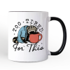 Too Tired For This Funny Raccoon Personalized Mug, Retro Snarky Coffee Gift with Custom Name Too Tired For This Funny Raccoon Personalized Mug, Retro Snarky Coffee Gift with Custom Name