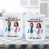 Touch Your Butt All The Time Funny Inappropriate Couple Custom Face Photo - Personalized Mug