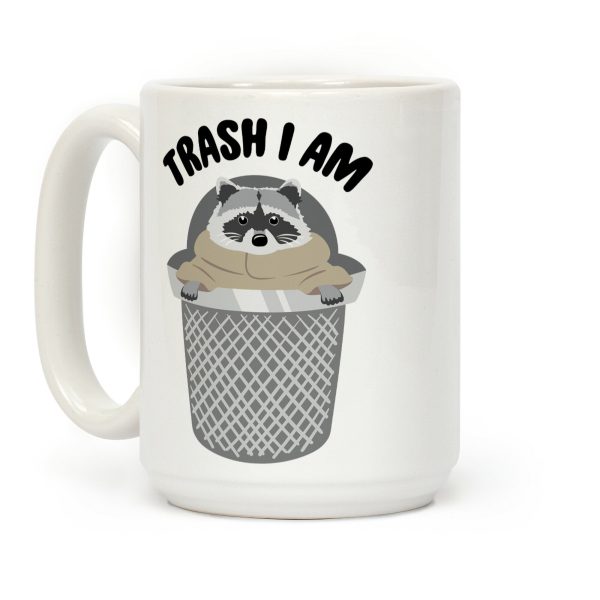 Trash I Am Raccoon Baby Yoda Parody Coffee Mug Trash I Am Raccoon Baby Yoda Parody Coffee Mug