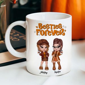 Trendy Fall Season Mug For Besties Sisters, Y2K Style