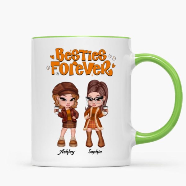 Trendy Fall Season Mug For Besties Sisters, Y2K Style
