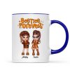 Trendy Fall Season Mug For Besties Sisters, Y2K Style
