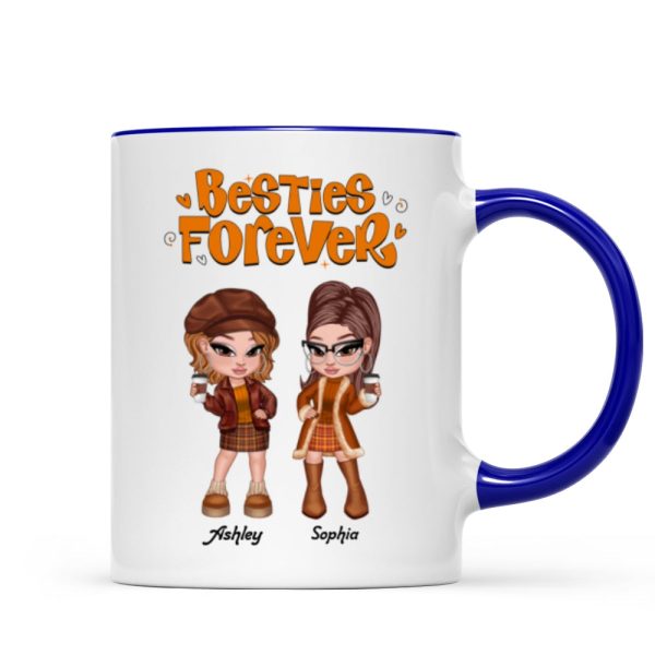 Trendy Fall Season Mug For Besties Sisters, Y2K Style