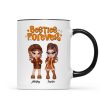 Trendy Fall Season Mug For Besties Sisters, Y2K Style