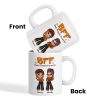 Trendy Fall Season Mug For Besties Sisters, Y2K Style