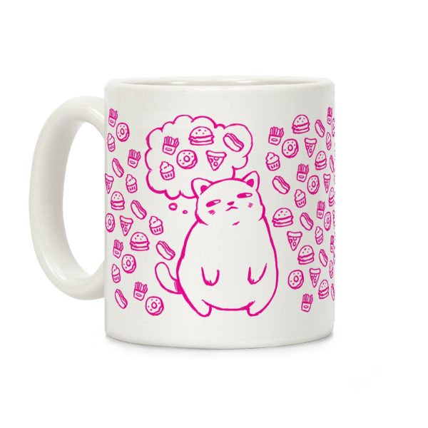 Tubby Cat Food Dreams Coffee Mug Tubby Cat Food Dreams Coffee Mug