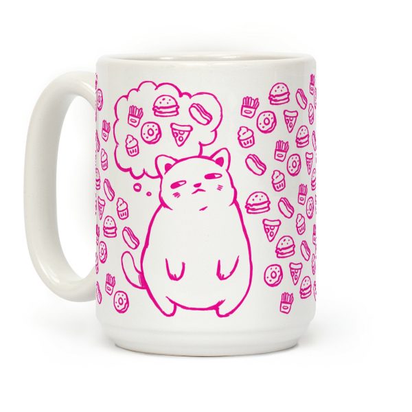 Tubby Cat Food Dreams Coffee Mug Tubby Cat Food Dreams Coffee Mug