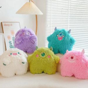 Ugly Cute Green Little Monster Plush Toy - Adorable Sleep Pillow Gift