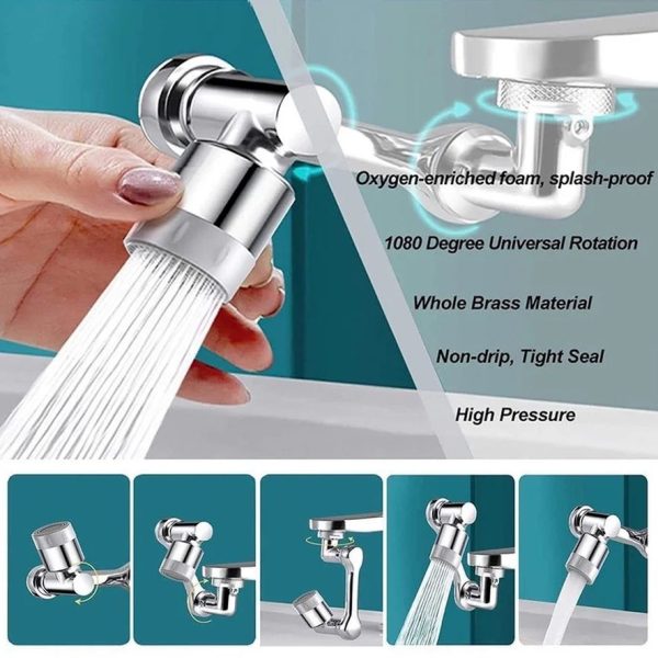 Universal 180  Rotatable Extension Faucet