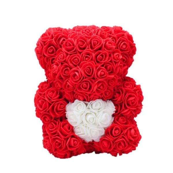 Valentine Foam Forever Rose Teddy Bear