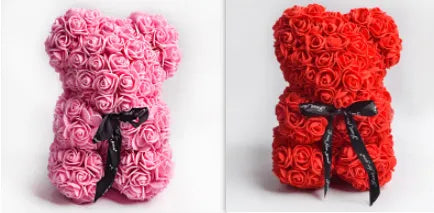 Valentine Foam Forever Rose Teddy Bear