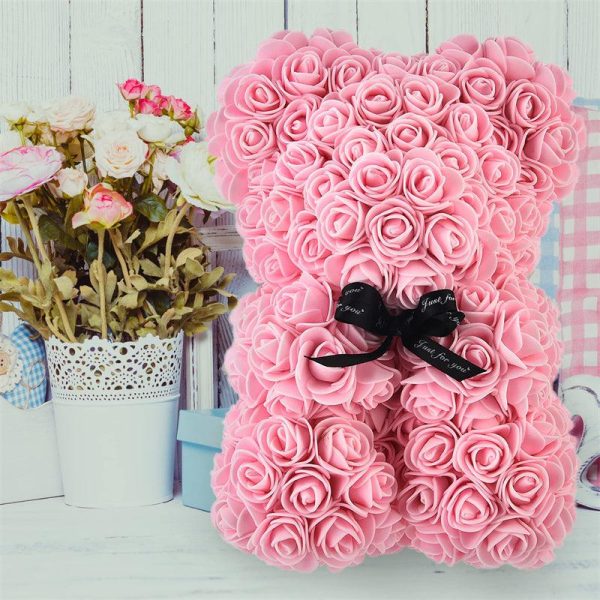 Valentine Foam Forever Rose Teddy Bear
