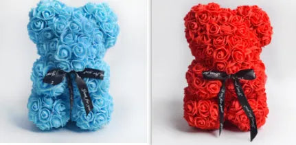 Valentine Foam Forever Rose Teddy Bear