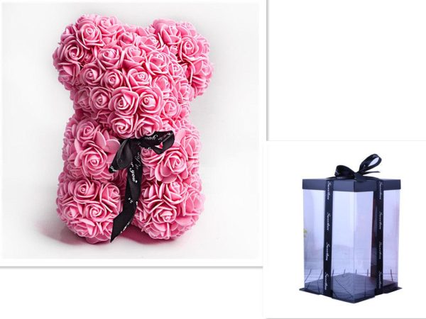 Valentine Foam Forever Rose Teddy Bear