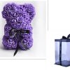 Valentine Foam Forever Rose Teddy Bear