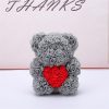 Valentine Foam Forever Rose Teddy Bear
