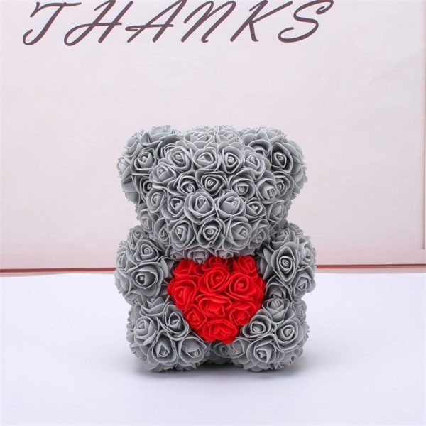 Valentine Foam Forever Rose Teddy Bear