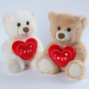 Valentine's Day Heart Teddy Bear - Soft Plush Gift for Lovers & Home Decor