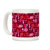 Valentine's Day Mushrooms Pattern Coffee Mug Valentine's Day Mushrooms Pattern Coffee Mug