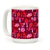 Valentine's Day Mushrooms Pattern Coffee Mug Valentine's Day Mushrooms Pattern Coffee Mug