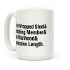 Velvet Wrapped Steel List Coffee Mug