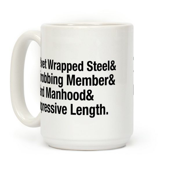 Velvet Wrapped Steel List Coffee Mug