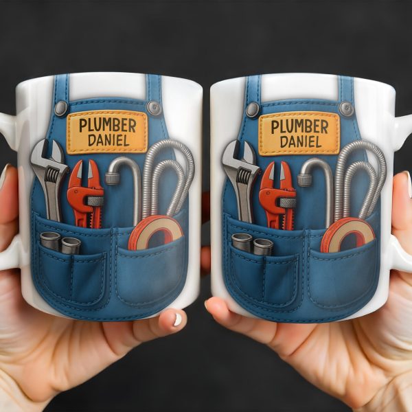 Vibrant Tool Belt Design - Personalized Custom Coffee Mug - JBS005_MG Vibrant Tool Belt Design - Personalized Custom Coffee Mug - JBS005_MG