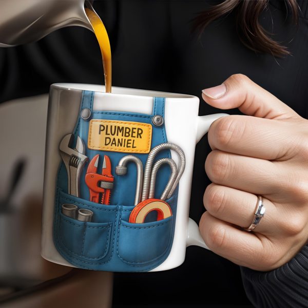 Vibrant Tool Belt Design - Personalized Custom Coffee Mug - JBS005_MG Vibrant Tool Belt Design - Personalized Custom Coffee Mug - JBS005_MG