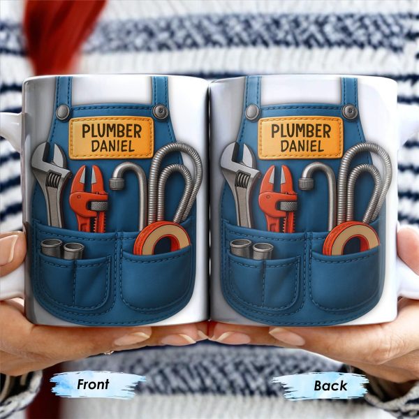 Vibrant Tool Belt Design - Personalized Custom Coffee Mug - JBS005_MG Vibrant Tool Belt Design - Personalized Custom Coffee Mug - JBS005_MG