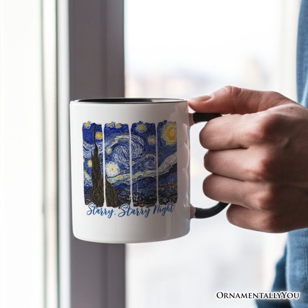 Vincent Van Gogh The Starry Night Personalized Mug, Famous Painting Gift with Custom Name Vincent Van Gogh The Starry Night Personalized Mug, Famous Painting Gift with Custom Name