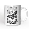 Vintage Butterfly Sketch Personalized Mug, Botanical Insect Art Nature Gift with Custom Name Vintage Butterfly Sketch Personalized Mug, Botanical Insect Art Nature Gift with Custom Name