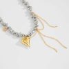 Vintage Heart Pendant Beaded Choker Necklace Vintage Heart Pendant Beaded Choker Necklace