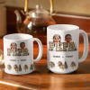 Vintage Map Grandpa Dad Title - 3D Inflated Effect Printed Mug, Personalized White Edge-to-Edge Mug Vintage Map Grandpa Dad Title - 3D Inflated Effect Printed Mug, Personalized White Edge-to-Edge Mug