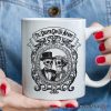 Vintage Skeleton Lovers Til' Death Do us Apart, Personalized Mug, Classic Antique Halloween Gift for Couples Vintage Skeleton Lovers Til' Death Do us Apart, Personalized Mug, Classic Antique Halloween Gift for Couples