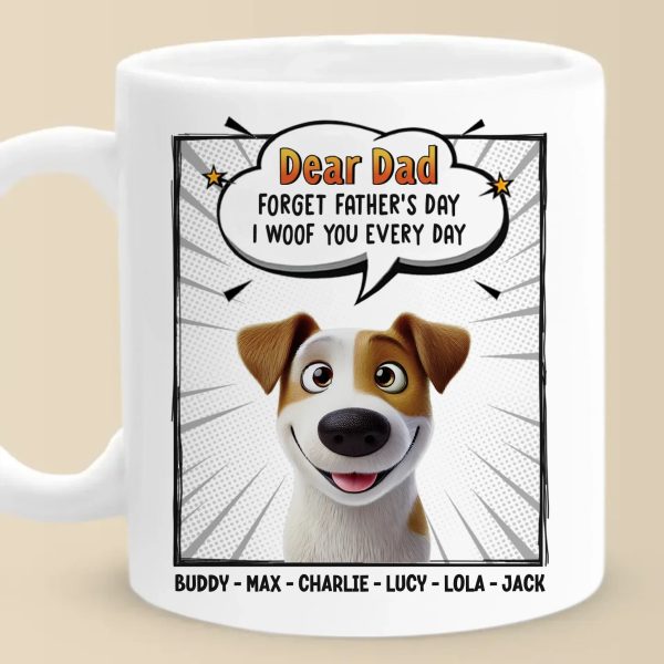 Wagging Tails Say, We Woof You - Dog Personalized Custom Mug - Father's Day, Gift For Pet Owners, Pet Lovers Wagging Tails Say, We Woof You - Dog Personalized Custom Mug - Father's Day, Gift For Pet Owners, Pet Lovers