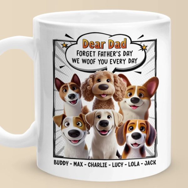 Wagging Tails Say, We Woof You - Dog Personalized Custom Mug - Father's Day, Gift For Pet Owners, Pet Lovers Wagging Tails Say, We Woof You - Dog Personalized Custom Mug - Father's Day, Gift For Pet Owners, Pet Lovers