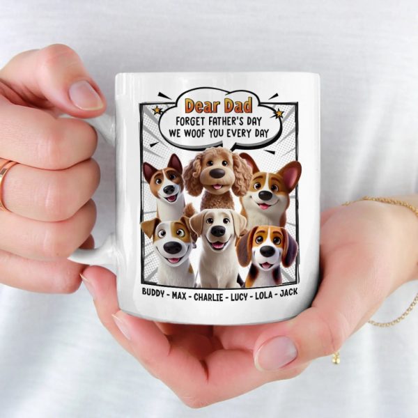 Wagging Tails Say, We Woof You - Dog Personalized Custom Mug - Father's Day, Gift For Pet Owners, Pet Lovers Wagging Tails Say, We Woof You - Dog Personalized Custom Mug - Father's Day, Gift For Pet Owners, Pet Lovers
