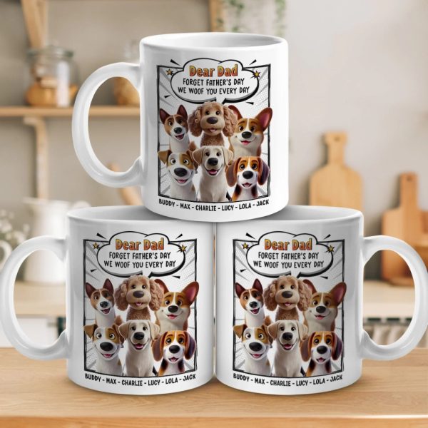 Wagging Tails Say, We Woof You - Dog Personalized Custom Mug - Father's Day, Gift For Pet Owners, Pet Lovers Wagging Tails Say, We Woof You - Dog Personalized Custom Mug - Father's Day, Gift For Pet Owners, Pet Lovers
