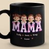 Wake Up To My World - Family Personalized Custom Black Mug - Mother's Day, Gift For Mom, Grandma Wake Up To My World - Family Personalized Custom Black Mug - Mother's Day, Gift For Mom, Grandma