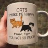 Walking Fluffy Cats Gift For Cat Lovers Personalized Mug Walking Fluffy Cats Gift For Cat Lovers Personalized Mug