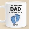 Walking Through Life With Dad - Family Personalized Custom 3D Inflated Effect Printed Mug - Father's Day, Gift For Dad, Grandpa Walking Through Life With Dad - Family Personalized Custom 3D Inflated Effect Printed Mug - Father's Day, Gift For Dad, Grandpa