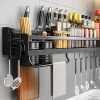 Wall-Mounted Kitchen Spice Rack Organizer Wall-Mounted Kitchen Spice Rack Organizer