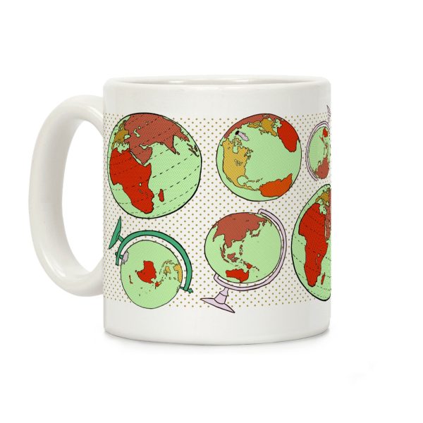 Wanderlust World Globe Pattern Coffee Mug Wanderlust World Globe Pattern Coffee Mug