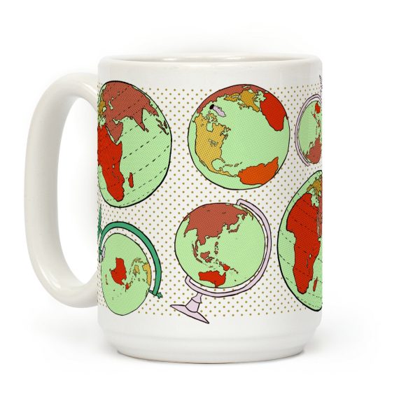 Wanderlust World Globe Pattern Coffee Mug Wanderlust World Globe Pattern Coffee Mug